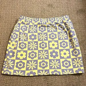 Forever 21 skirt. Blue and yellow flowers. Medium.
